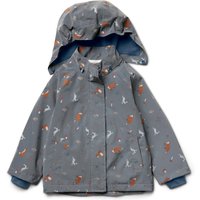 Tchibo - Kinder-Thermo-Regenjacke mit reflektierenden Elementen - Baby - Gr. 86/92 - silber/print von Tchibo