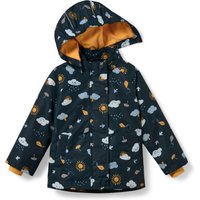 Tchibo - Kleinkind-Thermo-Regenjacke - Baby - Gr. 74/80 - dunkelblau/print von Tchibo