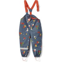 Tchibo - Kleinkinder-Regenhose - Baby - Gr. 86/92 - dunkelblau/geblümt von Tchibo