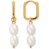 Tchibo - Ohrhänger Schlaufe mit Perlen - weiß von Tchibo