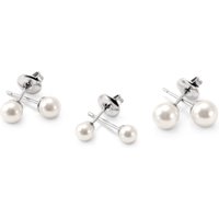 Tchibo - Ohrstecker 3er Set Perle - silber von Tchibo