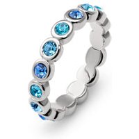 Tchibo - Ring Memory Blue Shades - Damen - Gr. 19 - silber von Tchibo