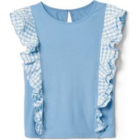 Tchibo - Shirt aus Bio-Baumwolle - Baby - Gr. 86/92 - weiß/kariert von Tchibo