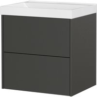 Tchibo - Waschtisch »Bodera« mit Becken - 61x46x65cm - grau - Holz von Tchibo