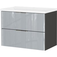 Tchibo - Waschtisch »Celano« inkl. Becken - 81x46x61cm - grau - von Tchibo