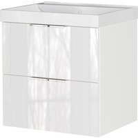 Tchibo - Waschtisch »Celano« mit Becken - 61x46x65cm - weiß - Holz / Glas von Tchibo