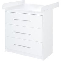 roba Wickelkommode »Maren« mit 3 Schubladen - 117x75x98,5cm - weiß - Holz / Metall von roba