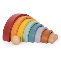 small foot Regenbogen-Holzbausteine »Safari« - mehrfarbig von small foot