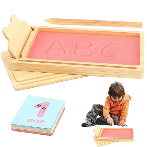 Tchsrim Montessori Sandtablet Frühes Training Buchstaben und Zeichens Pielzeug, Holz Sandtablet Montessori Lerns Spielzeug ab 3 4 Jahre Junge Mädchen, für Frühe Motorische Entwicklung bei Kindern Tchsrim Montessori Sandtablet Frühes Training Buchstaben und Zeichens Pielzeug, Holz Sandtablet Montessori Lerns Spielzeug ab 3 4 Jahre Junge Mädchen, für Frühe Motorische Entwicklung bei Kindern von Tchsrim