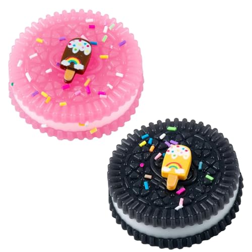 Anti-Stress-Spielzeug, zum Quetschen, interessantes Squeezie Spielzeug, Stressabbau, ultra-weich, vier Farben, Größe 6 x 6 x 2,5 cm, 2 Stück Anti-Stress-Spielzeug, zum Quetschen, interessantes Squeezie Spielzeug, Stressabbau, ultra-weich, vier Farben, Größe 6 x 6 x 2,5 cm, 2 Stück von Tcnzdy