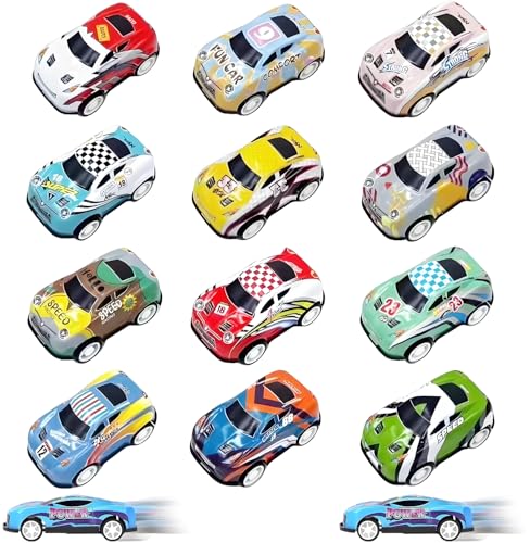 Tcnzdy 10 Stück Spielzeugauto, Robust Mit Rückprallfunktion - Cool und Atemberaubend Bunt für 2-5 Jahre Alte Jungen (Zufallsfarbe) von Tcnzdy