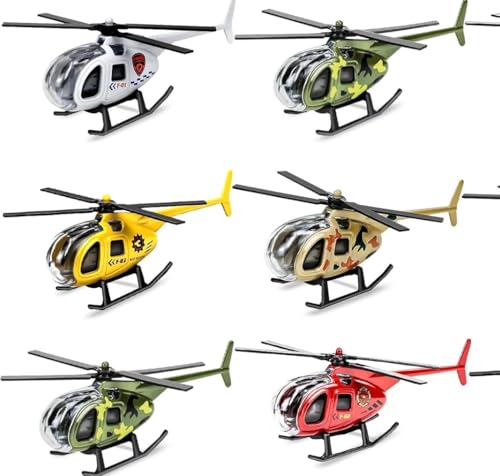 Tcvents 6 Stück Militär-Hubschrauber aus Metall - Spielzeug Flugzeuge für Jungen 3-8 Jahre Geburtstagsgeschenk, Party-Mitgebsel & Kuchen-Deko Tcvents 6 Stück Militär-Hubschrauber aus Metall - Spielzeug Flugzeuge für Jungen 3-8 Jahre Geburtstagsgeschenk, Party-Mitgebsel & Kuchen-Deko von Tcvents