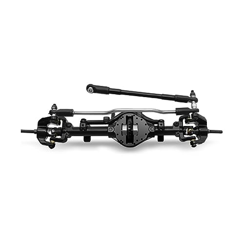Tdkjfoutr 1/10 Simulations-Kletterauto Vollmetall-Vorderachse (Set) Metall RC-Zubehör Geeignet für D90/D110/SCX10 P20554F von Tdkjfoutr