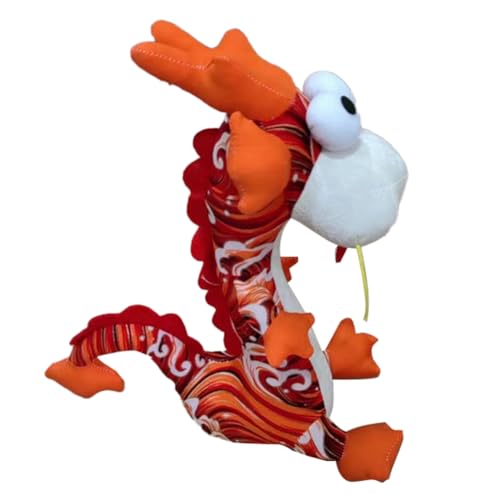 Tdkjfoutr 2024 Chinesisches Drachen-Plüschtier, 11-Drachen-Plüsch-Masse, Drachen-Plüschtier, Stoffdrache für Kinder, Geschenk, Langlebig, Einfach zu Verwenden, Hohe Qualität von Tdkjfoutr