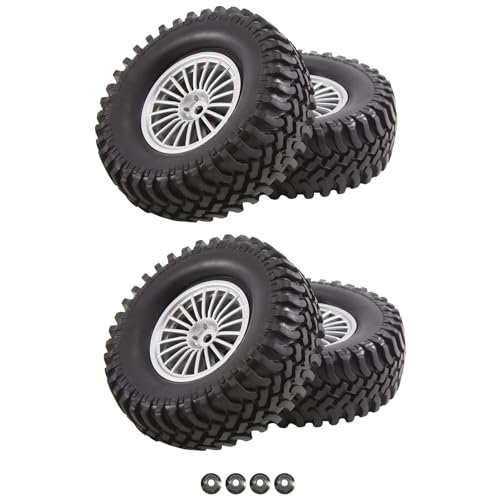Tdkjfoutr 4 StüCk 1/10 RC RC Autoteile 98Mm Gummireifen von Tdkjfoutr