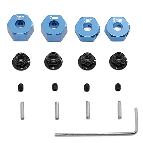 Tdkjfoutr 4 StüCk Sechskant Rad Antrieb Adapter für 1/10 2WD Serie Ruckus Torment Circuit AMP RC Auto Upgrade ZubehöR Teile,2 von Tdkjfoutr