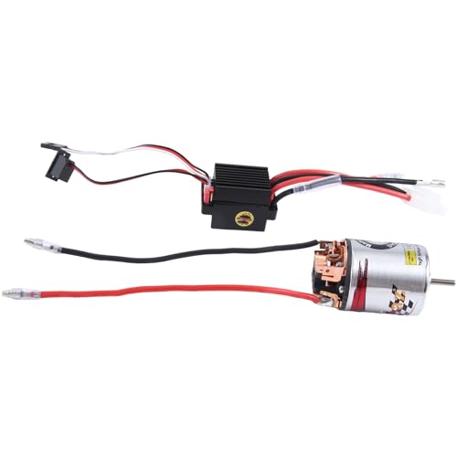 Tdkjfoutr 540 Brushed Motor 17T & 320A ESC Brushed Motor Speed Controller mit 2A BEC für 1/10 RC Off-Road Racing Car Truck Replacement von Tdkjfoutr