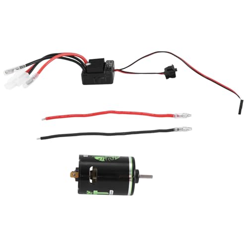 Tdkjfoutr 540 Brushed Motor 27T mit 1060 Brushed ESC 60A 2-3S LiPo Wasserdichter Elektrischer Geschwindigkeitsregler für RC 1/10 Car von Tdkjfoutr