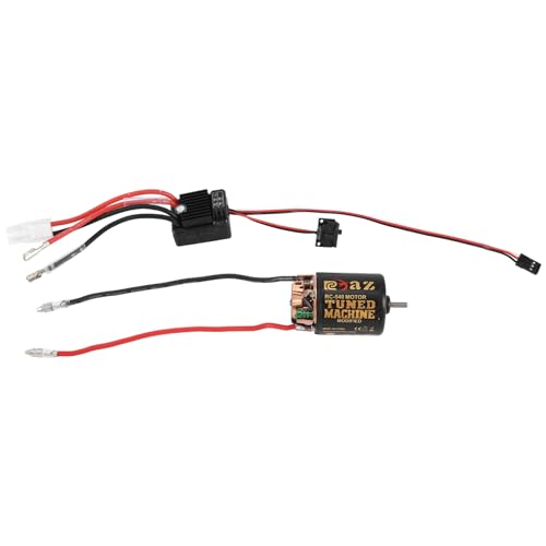 Tdkjfoutr 540 Brushed Motor 35T mit 1060 Brushed ESC 60A 2-3S LiPo Wasserdichter Elektrischer Geschwindigkeitsregler für RC 1/10 Crawler Car von Tdkjfoutr
