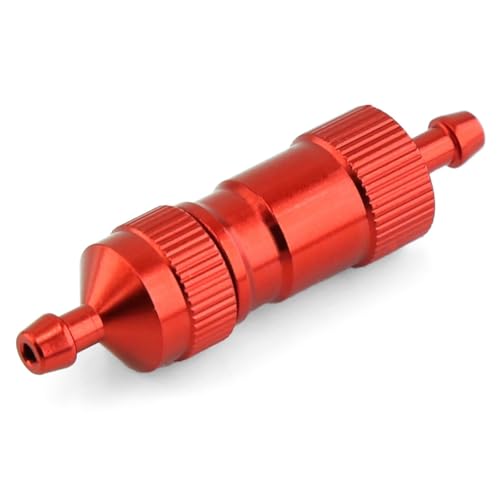 Tdkjfoutr D4,5XD3XL51mm Hochpräziser Großer Kraftstofffilter 3mm RC-Kraftstofftankzubehör für Den Von Benzinflugzeugen, Flugzeugen, Autos, Rot von Tdkjfoutr