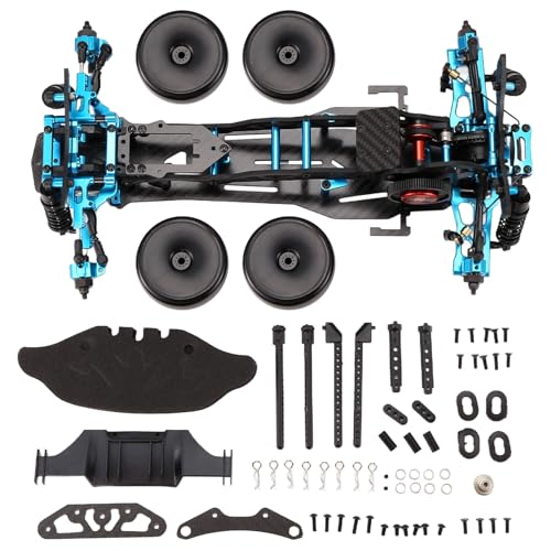Tdkjfoutr DIY RC Auto Center Drive Drift Racing Rahmen 1/10 D5S RC Auto Carbon Rahmen DIY KIT Hochgeschwindigkeits-Rennmodell von Tdkjfoutr