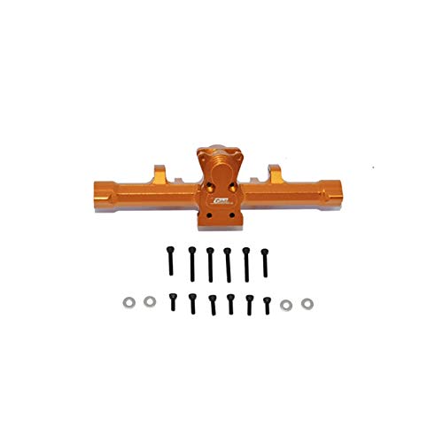 Tdkjfoutr DifferentialgehäUse der Hinteren HinterachsbrüCke Aus Metall für 1/24 RC Crawler SCX24 AXI90081 AXI00002 Upgrade-Teile, Orange von Tdkjfoutr