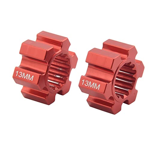 Tdkjfoutr FüR 2 StüCke Alu Radnaben Hex 13 Mm Dicke 7756 7756X 7756R 7756G für RC Crawler Car 1/5 Teile X 8S A von Tdkjfoutr