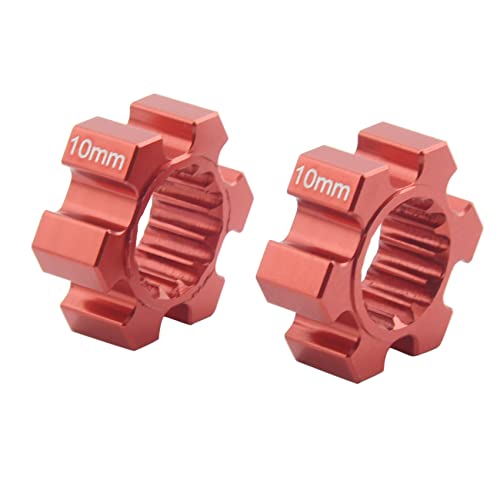 Tdkjfoutr FüR 2 StüCke Alu Radnaben Sechskant 10 Mm Dicke 7756 7756X 7756R 7756G für RC Crawler Car 1/5 Teile X 8S B von Tdkjfoutr