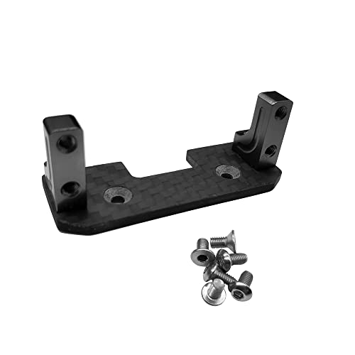 Tdkjfoutr Kohlefaser Servohalterung Servo Festhalterung für Axial SCX10 SCX10 II 90046 1/10 RC Crawler Auto Upgrade Teile von Tdkjfoutr