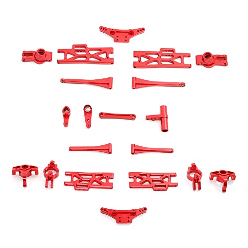 Tdkjfoutr Metall Upgrade ZubehöR Kit Lenkung Becher Schwingen Arm Set für 104009 12402-A 12401 12404 12409 RC Auto Teile,3 von Tdkjfoutr