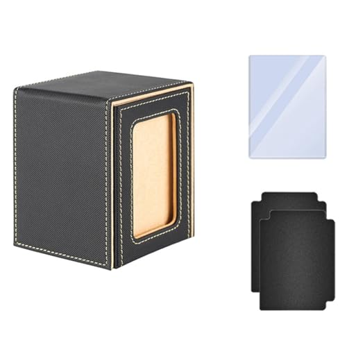 Tdkjfoutr Premium Sammelkartenbox zum Schutz der Karten Trading Deck Box Passend für Deck Leder Kartenbox Gelb von Tdkjfoutr