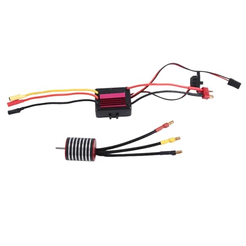Tdkjfoutr Wasserdichter 2430 5800KV Bürstenloser Motor mit 30A ESC Combo Set für 1/8 1/10 1/12 RC Crawler Car Truck Ersatzzubehör von Tdkjfoutr