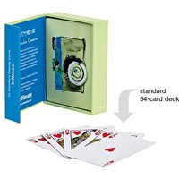 Teneues - Playing Cards: Watercolor Camera, 54 Cards, Embossed Full Color, Beautiful Green and Blue Watercolor, Magnet Enclosure Box von TeNeues Verlag