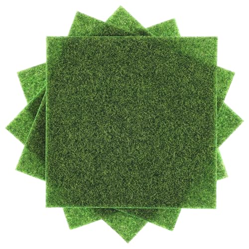 15x15cm Kunstrasen Miniaturgarten 6 Stück Kunstrasen zum Basteln, Modellbau Rasen Kunstrasen Wichtel Miniatur Rasen Dekoration Grasmatte Kunstrasen für DIY Miniatur Garten Deko Mini Garten 15x15cm Kunstrasen Miniaturgarten 6 Stück Kunstrasen zum Basteln, Modellbau Rasen Kunstrasen Wichtel Miniatur Rasen Dekoration Grasmatte Kunstrasen für DIY Miniatur Garten Deko Mini Garten von Teaaha