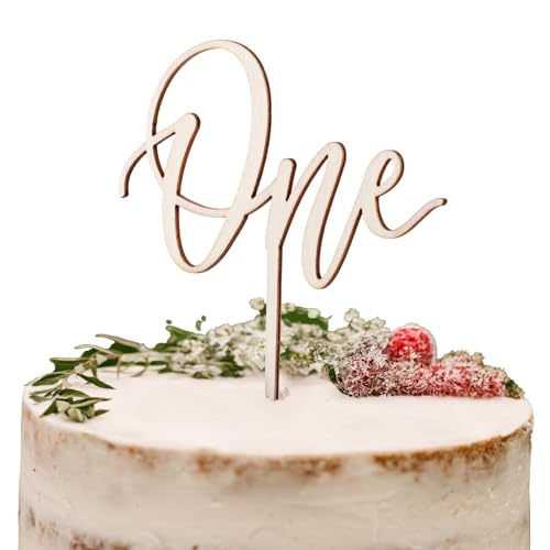 Teaaha Topper Cake 1 Jahr, Holz tortendeko 1. Geburtstag, Cake Topper 1 Mädchen Junge, Holz Kranz Tortendeko 1. Geburtstag, Geburtstagsdeko 1 Jahr für Babyparty und Jubiläumsfeier Teaaha Topper Cake 1 Jahr, Holz tortendeko 1. Geburtstag, Cake Topper 1 Mädchen Junge, Holz Kranz Tortendeko 1. Geburtstag, Geburtstagsdeko 1 Jahr für Babyparty und Jubiläumsfeier von Teaaha