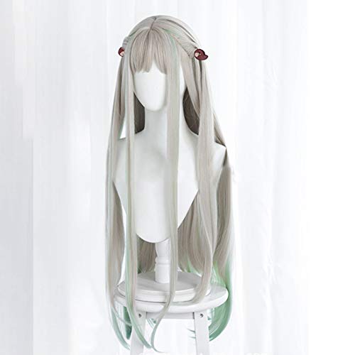 Teakpeak Anime Cosplay Perücke, Toilet Bound Hanako Kun Nene Cosplay Yashiro Nene Cosplay Wig -Grauer Farbverlauf zu Grün Teakpeak Anime Cosplay Perücke, Toilet Bound Hanako Kun Nene Cosplay Yashiro Nene Cosplay Wig -Grauer Farbverlauf zu Grün von Teakpeak