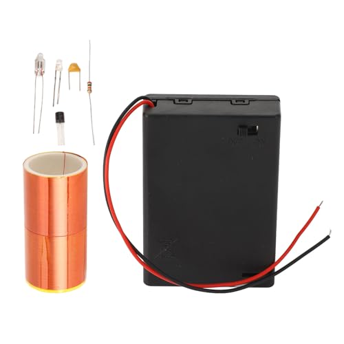 TeamSky Kunststoff-DIY-Mini-Spulen-Kit, Kupfer-Funkenmodul-Kit, Elektrische Lichtbögen, Elektronisches DIY-Kit Für Innovative Experimente von TeamSky