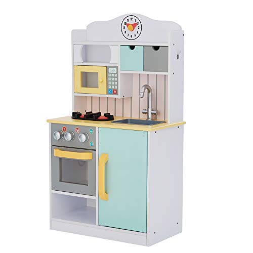 Teamson Kids Florence Kinderküche Spielküche Holz Mit 5 Zubehörteile Für Jungen Und Mädchen VEN-TD-11708AR Teamson Kids Florence Kinderküche Spielküche Holz Mit 5 Zubehörteile Für Jungen Und Mädchen VEN-TD-11708AR von Teamson Kids