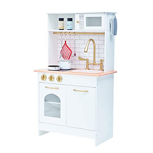 Teamson Kids Kinder Holz-Spielküche Weiß Spielherd Mädchen Jungen TD-12681A Teamson Kids Kinder Holz-Spielküche Weiß Spielherd Mädchen Jungen TD-12681A von Teamson Kids