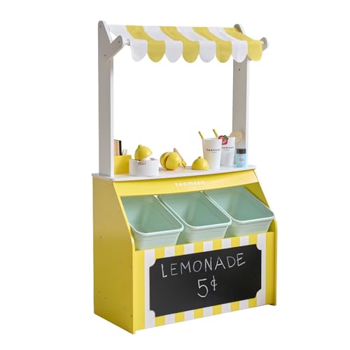 Teamson Kids Sunny Citrus Lemonade Stand – Holzspielstand mit 18 Zubehörteilen, Lagerboxen & Lernfunktion – Rollenspielset Teamson Kids Sunny Citrus Lemonade Stand – Holzspielstand mit 18 Zubehörteilen, Lagerboxen & Lernfunktion – Rollenspielset von Teamson Kids