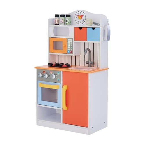 Teamson Kids Kinderküche Spielküche, Holzküche, Jungen & Mädchen TD-11708R Teamson Kids Kinderküche Spielküche, Holzküche, Jungen & Mädchen TD-11708R von Teamson Kids