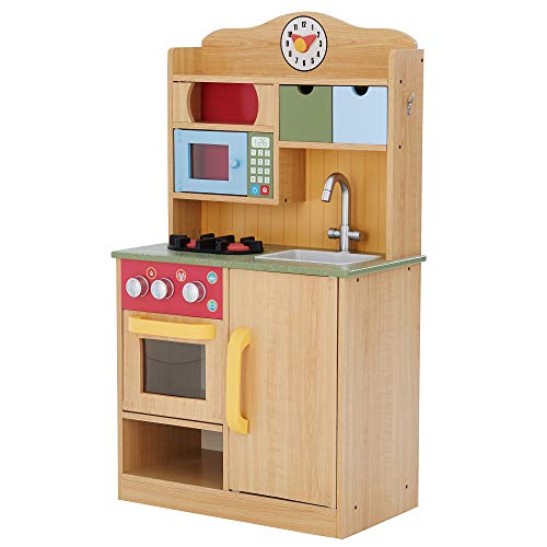 Teamson Kids Kinderküche Spielküche Holz Kinderspielküche Holzküche TD-11708A von Teamson Kids