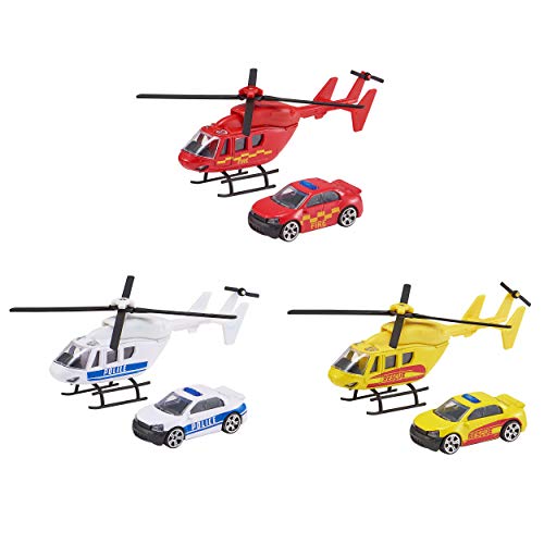 Teamsterz 7535-73614 Hubschrauber & Auto-Spielzeug, Mehrfarbig von Teamsterz