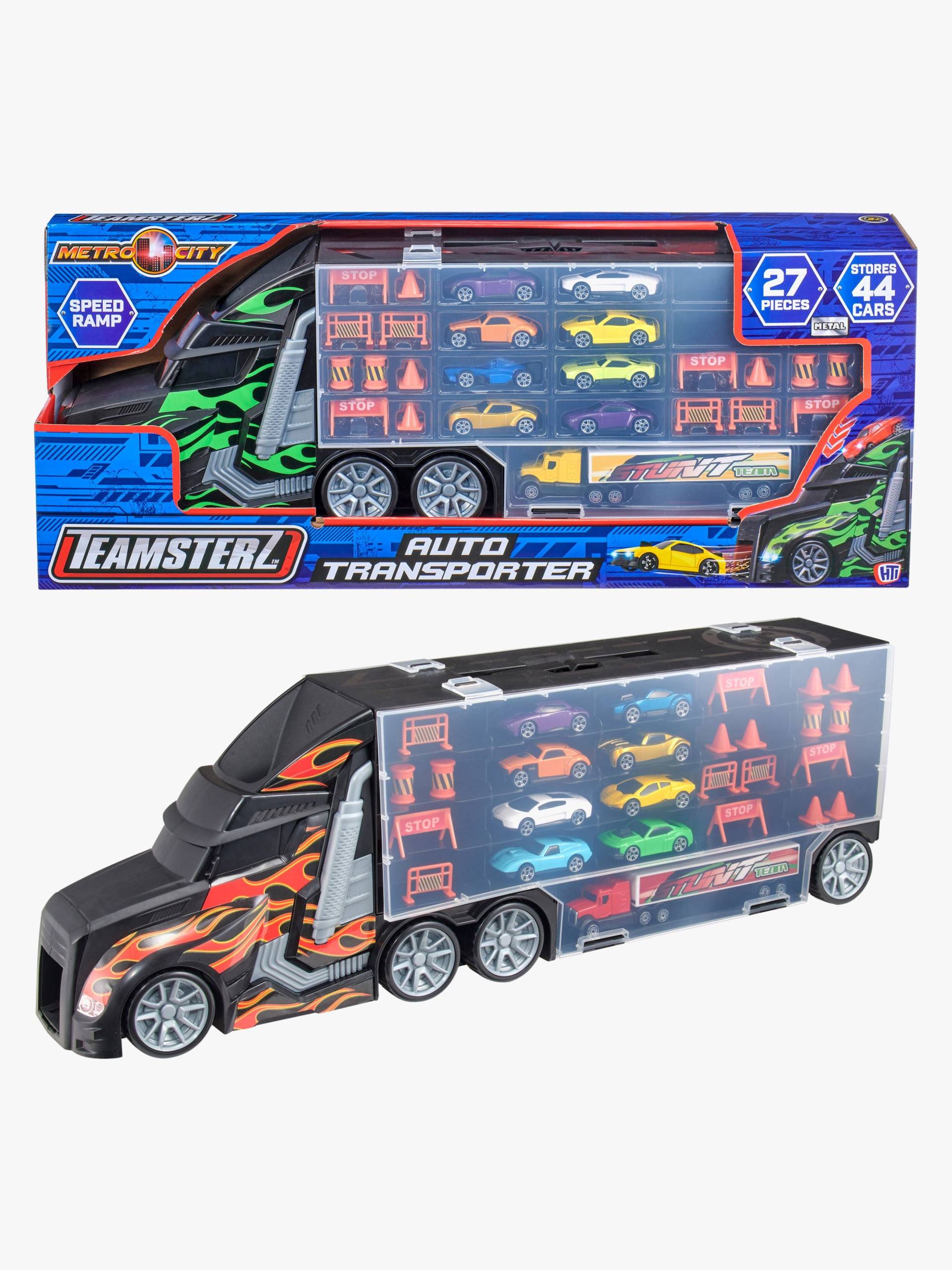 Teamsterz Metro City Spielset Auto Transporter mit 8 Autos von Teamsterz