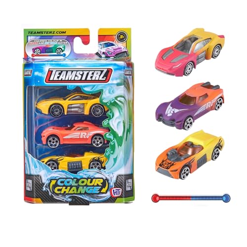 Teamsterz Street Machines Farbwechsel-Autos-Spielset | 3 wasseraktivierte Farbwechsel-Autos | Ideales Autospielzeug für Wasser- und Badezeit | Kinderspielfiguren und -Fahrzeuge, Spielzeugauto | Teamsterz Street Machines Farbwechsel-Autos-Spielset | 3 wasseraktivierte Farbwechsel-Autos | Ideales Autospielzeug für Wasser- und Badezeit | Kinderspielfiguren und -Fahrzeuge, Spielzeugauto | von Teamsterz