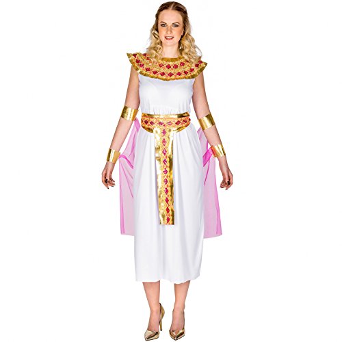 dressforfun Frauenkostüm orientalische Prinzessin Amira | langes Kleid mit aufwendigem Kragen | traumhaftes Cape | Oberarm- und Unterarm-Stulpen (S | Nr. 300270) von tectake