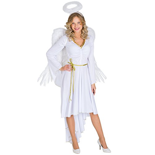 dressforfun Frauenkostüm sexy X-Mas Angel | Kleid in moderner Optik | sexy Brustraffung | inkl. Haarreifen & Bindegürtel (XXL | Nr. 300515) von tectake