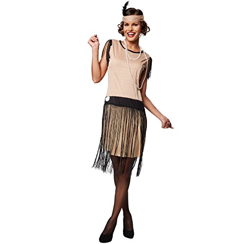 tectake dressforfun Frauenkostüm Swing | Schönes Kleid im 20er Jahre Stil | Inkl. Haarband (M | Nr. 301606) von tectake