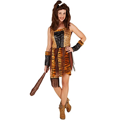 dressforfun Fraunkostüm Steinzeit Neandertalerin | Höhlenmensch Verkleidung| inkl. Armstulpen und einem Oberschenkelband (L | Nr. 301331) von tectake