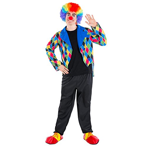 dressforfun Herrenkostüm Clown | schickes Kostüm mit Zierknöpfe | Harlekin Clown-Kostüm Fasching (M | Nr. 300844) von tectake